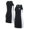 WEAR BY ERIN ANDREWS WEAR BY ERIN ANDREWS BLACK GREEN BAY PACKERS BODYFRAMING TANK DRESS