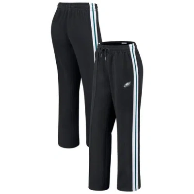 Wear By Erin Andrews Black Philadelphia Eagles Color-block Straight Leg Pants