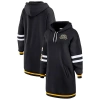 Wear By Erin Andrews Black Pittsburgh Steelers Hoodie Dress In Black