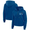 Wear By Erin Andrews Blue Indianapolis Colts Waffle Hoodie Pullover Top In Blue