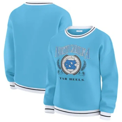 Wear By Erin Andrews Carolina Blue North Carolina Tar Heels Seal Sweatshirt