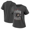 Wear By Erin Andrews Charcoal Philadelphia Flyers 2024 Nhl Stadium Series Boyfriend T-shirt In Charcoal