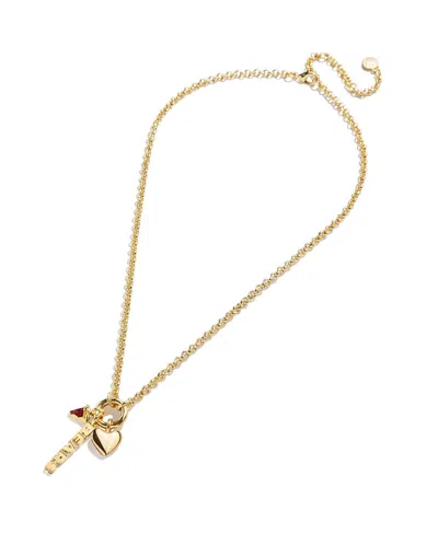 Wear By Erin Andrews Chicago Bears Charm Necklace In Transparent