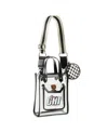 Wear By Erin Andrews Chicago Bears Clear Stadium Crossbody Purse With Coin Pouch In Transparent