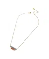 Wear By Erin Andrews Chicago Cubs Delicate Enamel Necklace In Gold
