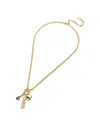 Wear By Erin Andrews Cleveland Browns Charm Necklace In Gold