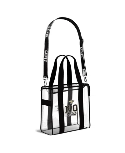Wear By Erin Andrews Cleveland Browns Stadium Tote Bag With Team Color Trim In Transparent