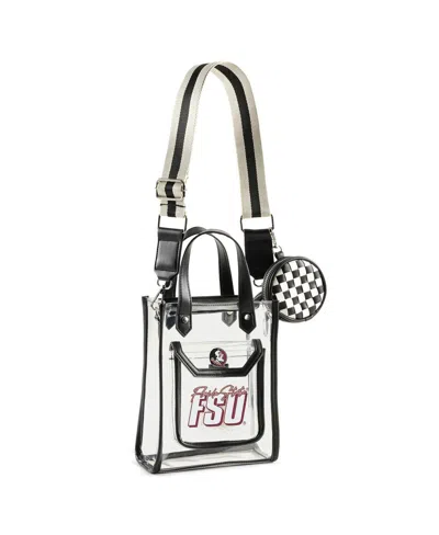WEAR BY ERIN ANDREWS FLORIDA STATE SEMINOLES CLEAR STADIUM CROSSBODY PURSE WITH COIN POUCH