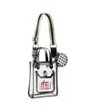 Wear By Erin Andrews Florida State Seminoles Clear Stadium Crossbody Purse With Coin Pouch In Metallic