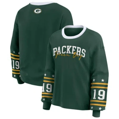 Wear By Erin Andrews Green Green Bay Packers Plus Size Sport Long-sleeve T-shirt