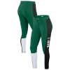 Wear By Erin Andrews Women's Green/black New York Jets Color-block Leggings In Multi
