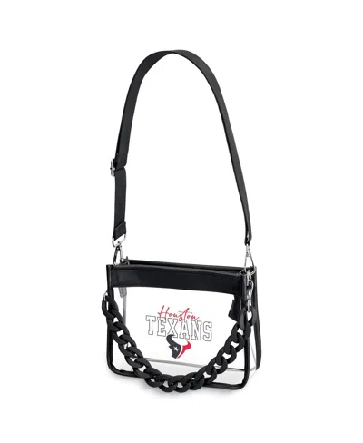 Wear By Erin Andrews Houston Texans Plastic Chain Mini Crossbody In Transparent