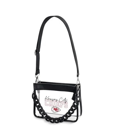 Wear By Erin Andrews Kansas City Chiefs Plastic Chain Mini Crossbody In Transparent