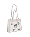 Wear By Erin Andrews Las Vegas Raiders Patch Printed Tote Bag In White