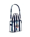 Wear By Erin Andrews Las Vegas Raiders Stadium With Team Color Trim Tote Bag In Transparent