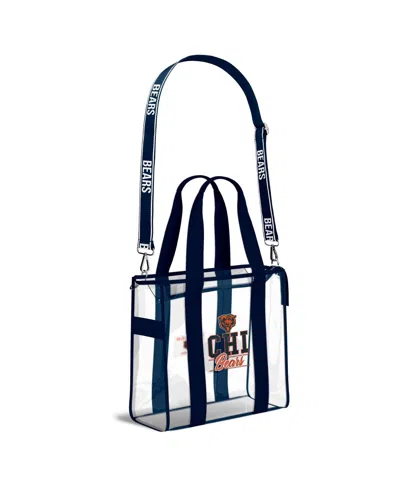 Wear By Erin Andrews Las Vegas Raiders Stadium With Team Color Trim Tote Bag In Transparent