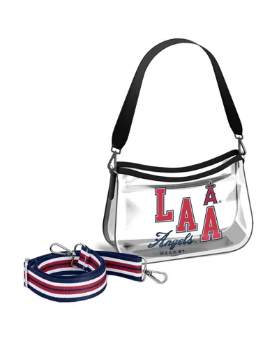 Wear By Erin Andrews Los Angeles Angels Clear Stadium Mini Purse In Transparent