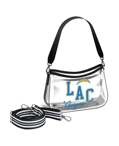 Wear By Erin Andrews Los Angeles Chargers Clear Stadium Mini Purse In Transparent