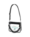 Wear By Erin Andrews Miami Dolphins Plastic Chain Mini Crossbody In Transparent