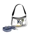 Wear By Erin Andrews Milwaukee Brewers Clear Stadium Mini Purse