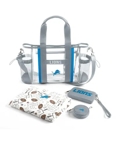Wear By Erin Andrews Minnesota Vikings Clear Stadium Baby Bag In Transparent