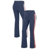 Wear By Erin Andrews Navy New England Patriots Tri-blend Yoga Pants In Blue