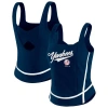 Wear By Erin Andrews Navy New York Yankees Square Neck Tank Top