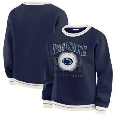 Wear By Erin Andrews Navy Penn State Nittany Lions Seal Sweatshirt In Blue