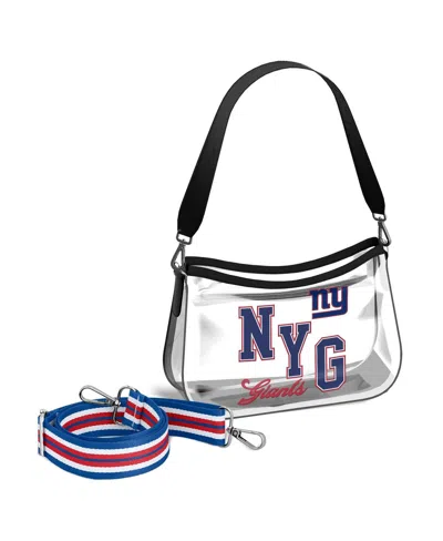 Wear By Erin Andrews New York Giants Clear Stadium Mini Purse In Transparent