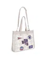 Wear By Erin Andrews New York Giants Patch Printed Tote Bag In Transparent