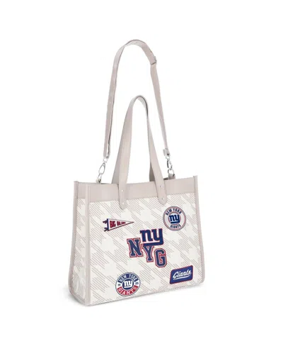 Wear By Erin Andrews New York Giants Patch Printed Tote Bag In Transparent