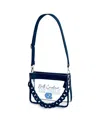 Wear By Erin Andrews North Carolina Tar Heels Plastic Chain Mini Crossbody In Blue