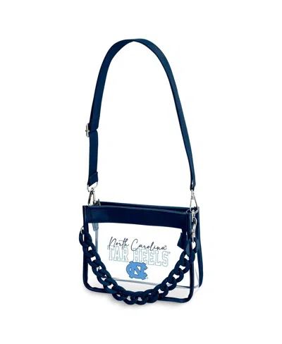 Wear By Erin Andrews North Carolina Tar Heels Plastic Chain Mini Crossbody In Blue