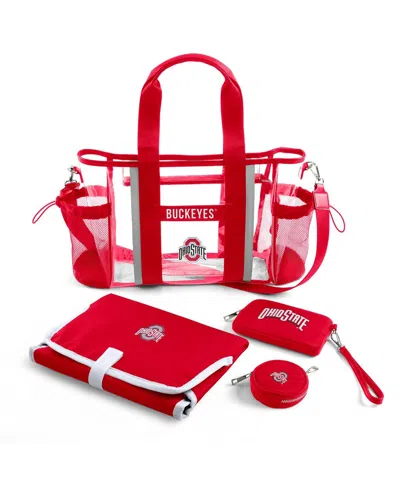 Wear By Erin Andrews Ohio State Buckeyes Clear Stadium Baby Bag In Transparent
