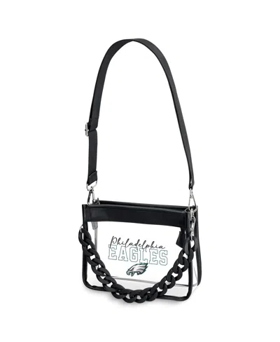 Wear By Erin Andrews Philadelphia Eagles Plastic Chain Mini Crossbody In Transparent