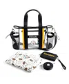 Wear By Erin Andrews Pittsburgh Steelers Clear Stadium Baby Bag In Transparent