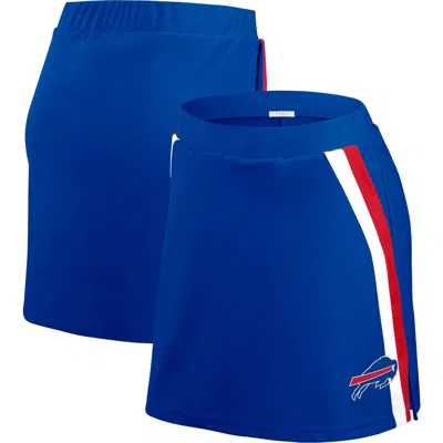Wear By Erin Andrews Royal Buffalo Bills Stripe Skort In Blue