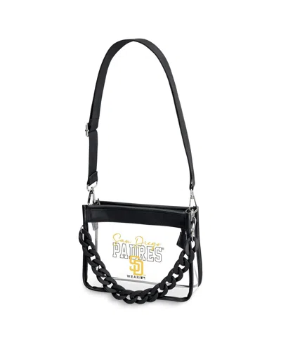 Wear By Erin Andrews San Diego Padres Plastic Chain Mini Crossbody In Transparent