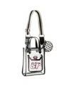 Wear By Erin Andrews San Francisco 49ers Clear Stadium Crossbody Purse With Coin Pouch In Transparent