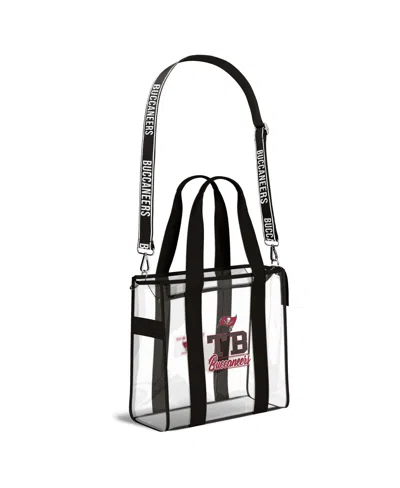Wear By Erin Andrews Tampa Bay Buccaneers Stadium Team Color Trim With Tote Bag In Transparent