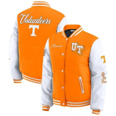 Wear By Erin Andrews Tennessee Orange Tennessee Volunteers Varsity Puffer Jacket