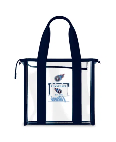 Wear By Erin Andrews Tennessee Titans Stadium Team Color Trim With Tote Bag In Transparent