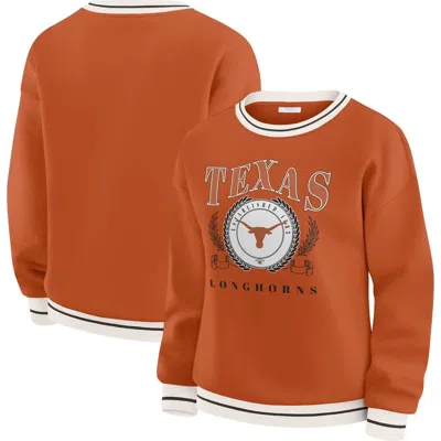 Wear By Erin Andrews Texas Orange Texas Longhorns Seal Sweatshirt