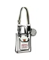 Wear By Erin Andrews Washington Commanders Clear Stadium Coin Pouch With Crossbody Purse In Transparent