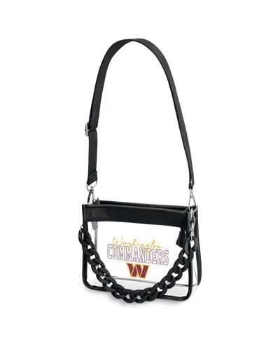 Wear By Erin Andrews Washington Commanders Plastic Chain Mini Crossbody In Transparent