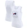 Wear By Erin Andrews White Buffalo Bills Ribbed Graphic Tank Top In White