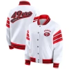 Wear By Erin Andrews White San Francisco 49ers Full-snap Fleece Sweatshirt Jacket In White