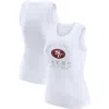 Wear By Erin Andrews White San Francisco 49ers Ribbed Graphic Tank Top In White