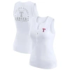 Wear By Erin Andrews White Baltimore Orioles Rib-knit Henley Tank Top In White
