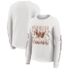 Wear By Erin Andrews White Washington Commanders Graphic Waffle Long-sleeve T-shirt In White